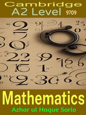 cover image of Cambridge A2 Level Mathematics 9709